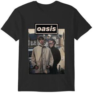 Oasis Vintage Band T-Shirt – 90s Britpop Music Graphic Tee – Retro Rock Fan